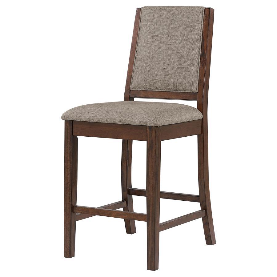 Patterson - Upholstered Counter Chair (Set of 2) - Mango Oak by CoasterEveryday | Bel Furniture