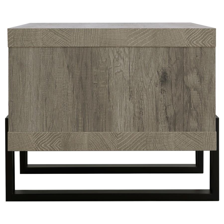 Dinard - Engineered Wood Coffee Table - Gray Driftwood by CoasterEssence | Bel Furniture