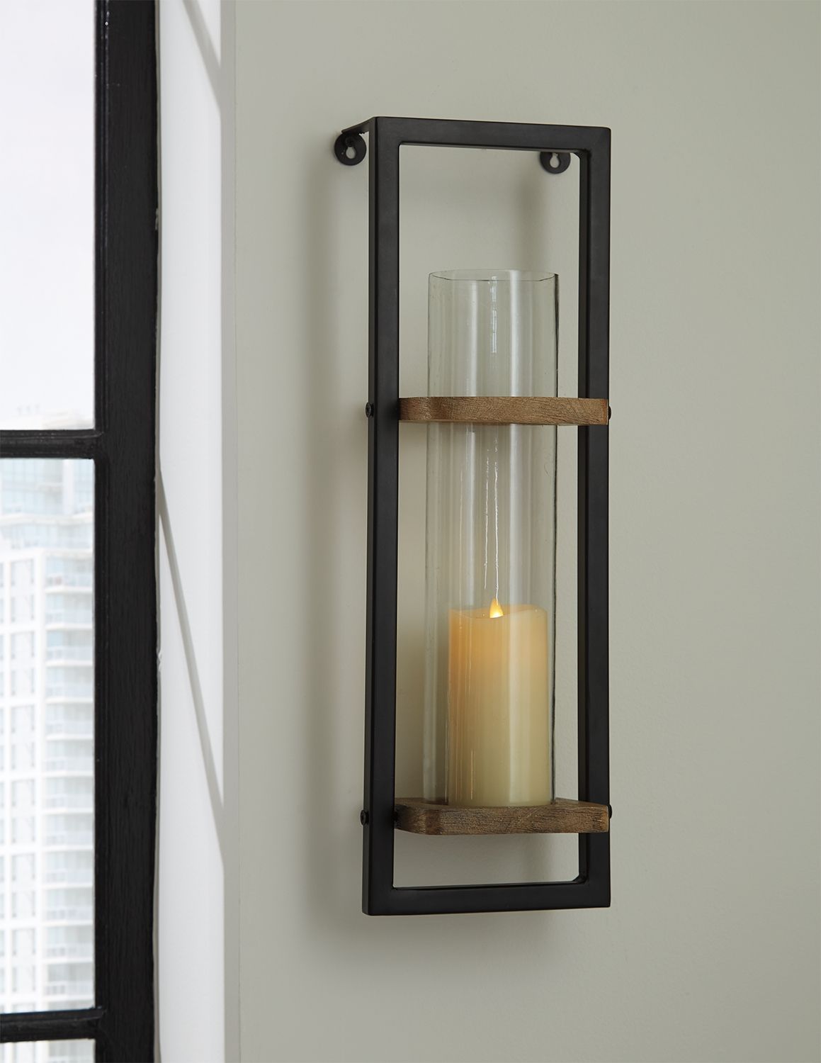 Colburn - Natural / Black - Wall Sconce by Signature Design by Ashley® | Bel Furniture