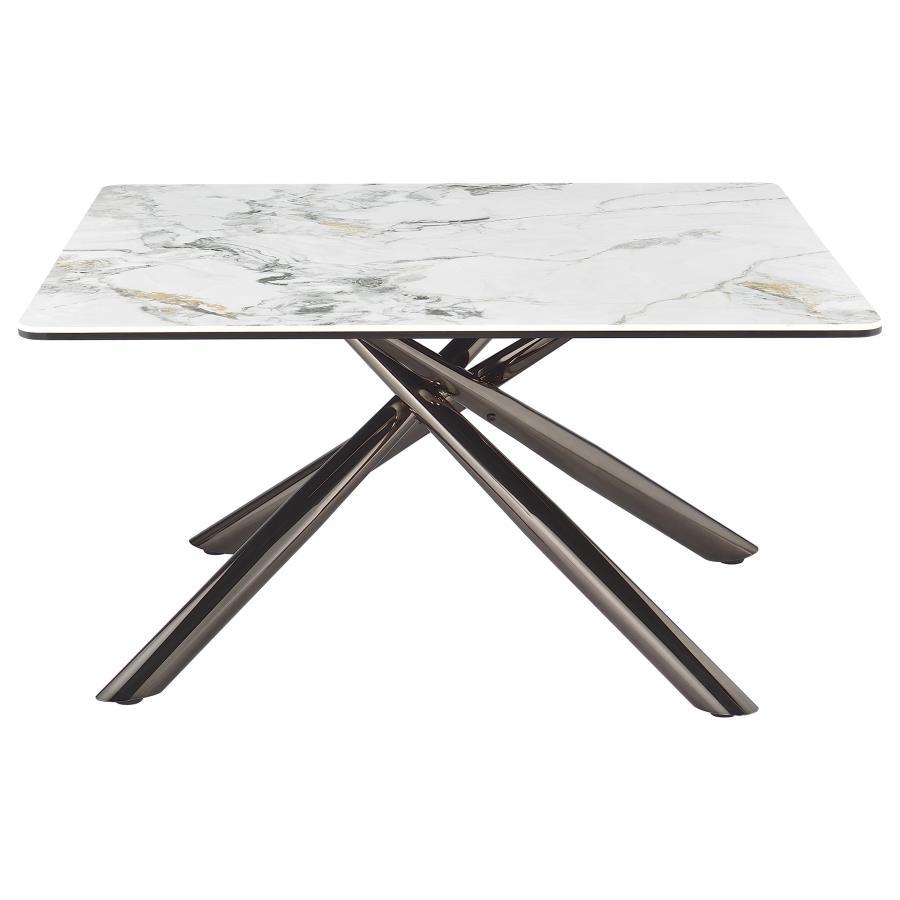 Carvell - Square Sintered Stone Table by Coaster Fine Furniture | Bel Furniture