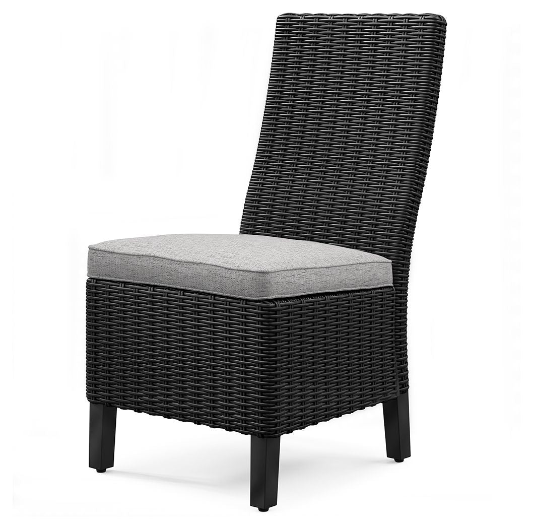 Beachcroft - Side Chair With Cushion (Set of 2) - Black / Light Gray