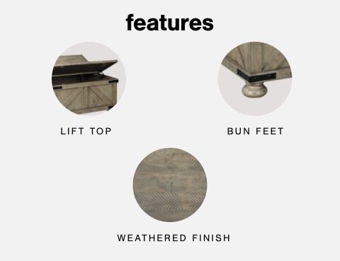 Aldwin - Gray - Cocktail Table With Storage - Square by Signature Design by Ashley® | Bel Furniture