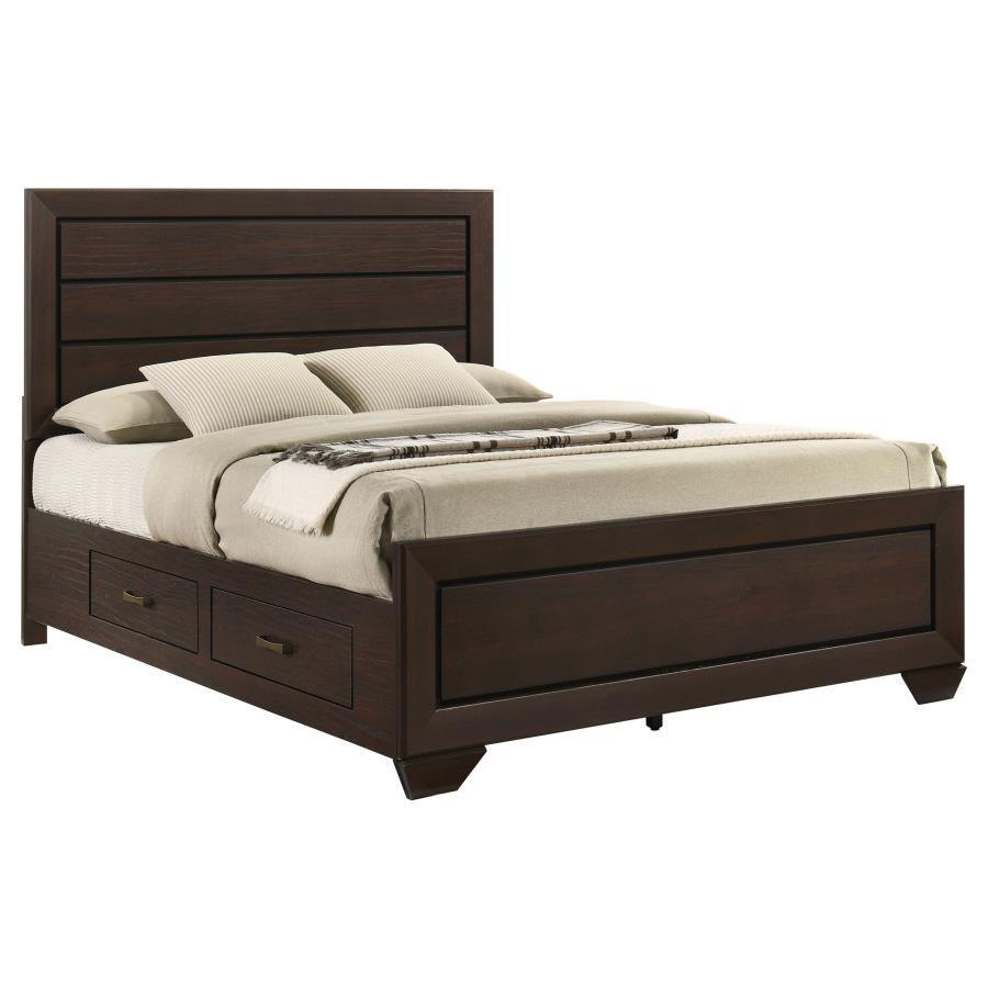 Kauffman - Wood Storage Panel Bed by CoasterEveryday | Bel Furniture