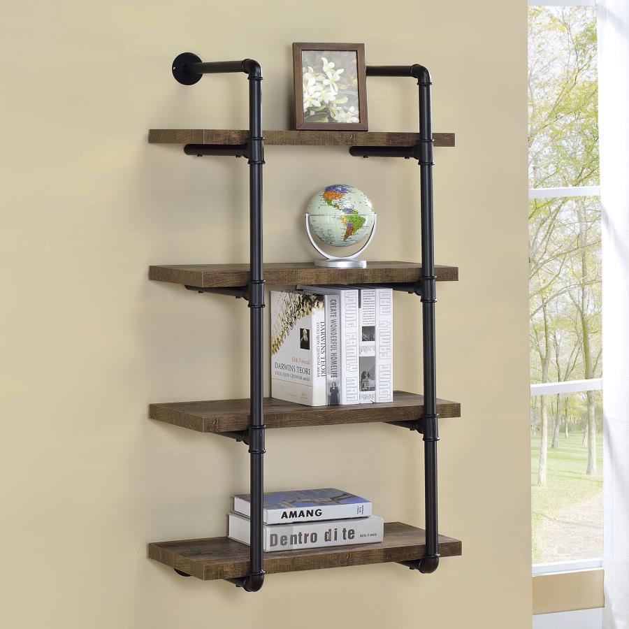 Elmcrest - 4-Shelf Wall Bookshelf by CoasterEveryday | Bel Furniture