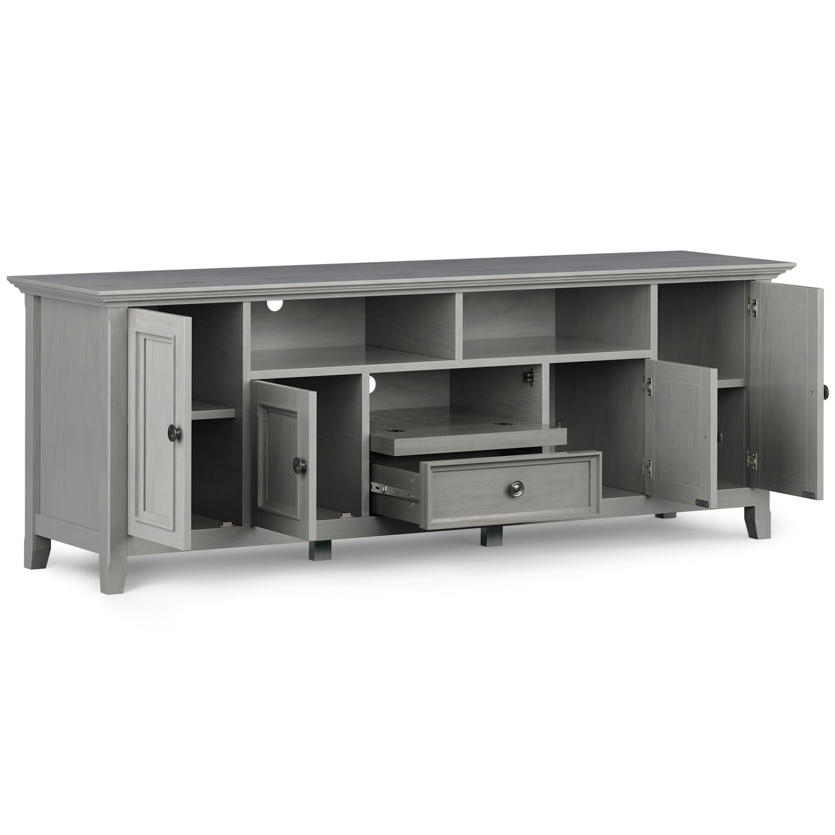 Amherst - Wide TV Media Stand by Simpli-Home | Bel Furniture