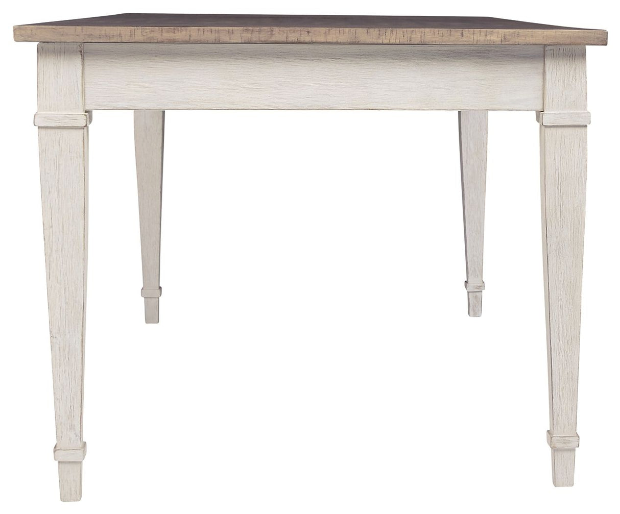 Skempton - White - RECT DRM Table w/Storage by Signature Design by Ashley® | Bel Furniture