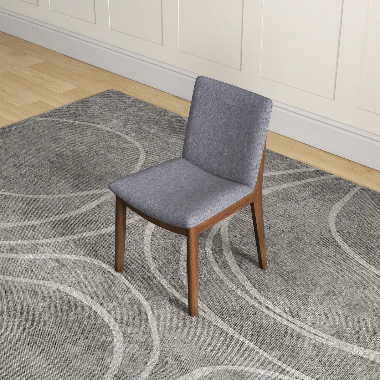 Laura - Mid-Century Modern Solid Wood Dining Chair (Set of 2)