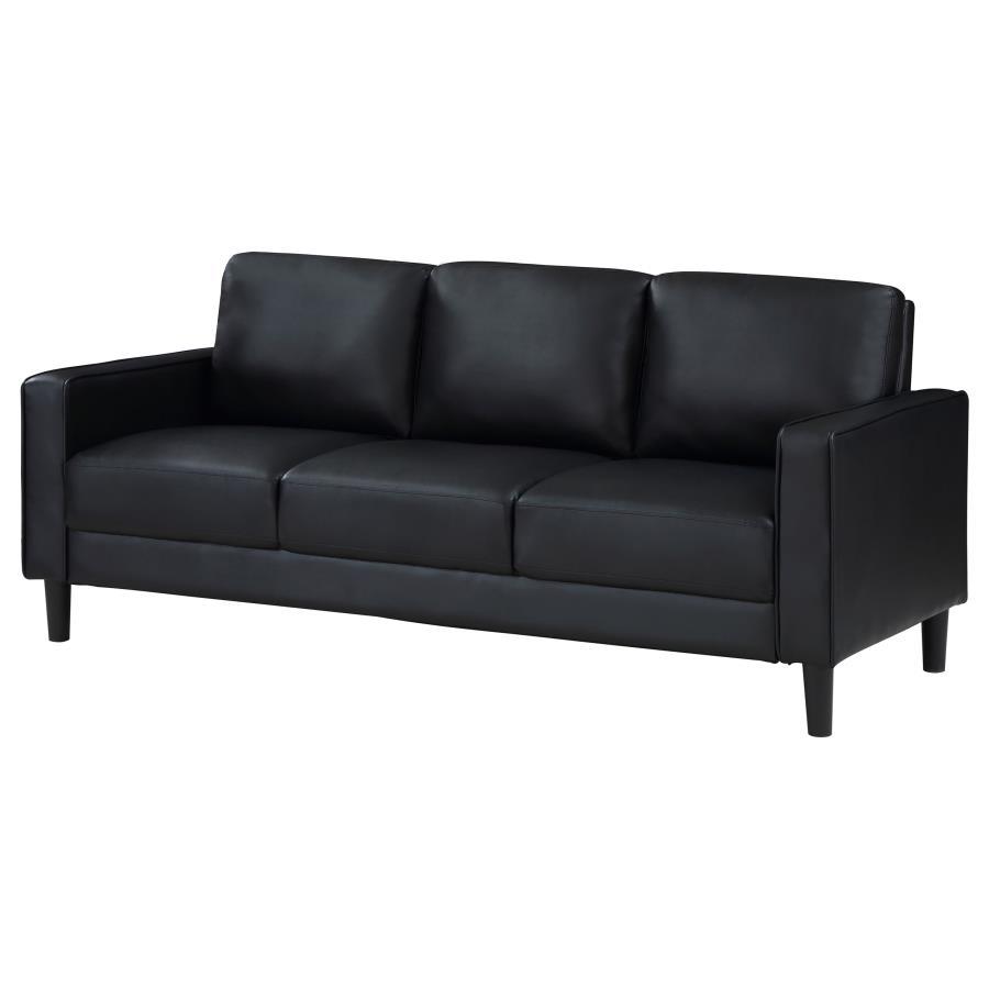 Ruth - Upholstered Track Arm Sofa by Coaster Fine Furniture | Bel Furniture