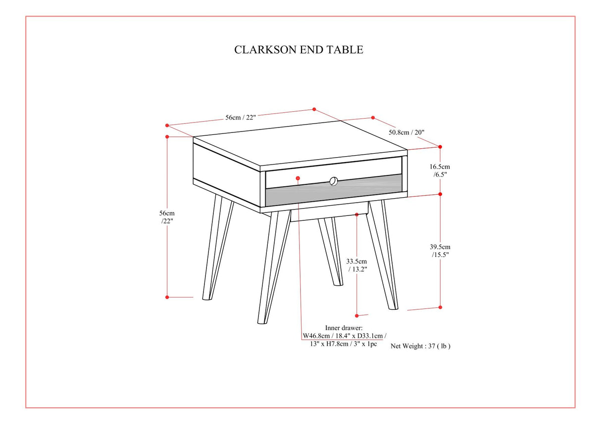 Clarkson - Rustic Table by Simpli-Home | Bel Furniture