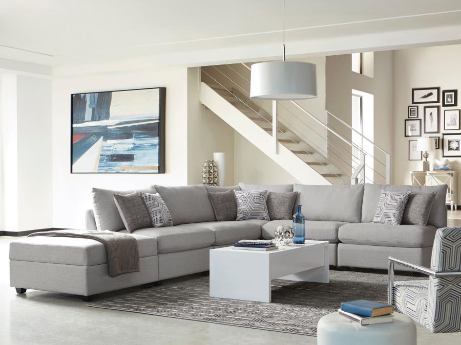 Cambria - Upholstered Modular Sectional Sofa by CoasterElevations | Bel Furniture