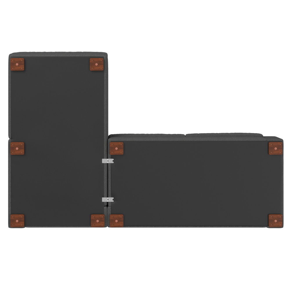 Charlie - Upholstered Deep Seater Sectional Sofa by Simpli-Home | Bel Furniture