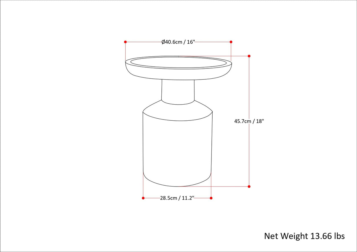 Haynes - Handcrafted Wooden Accent Table