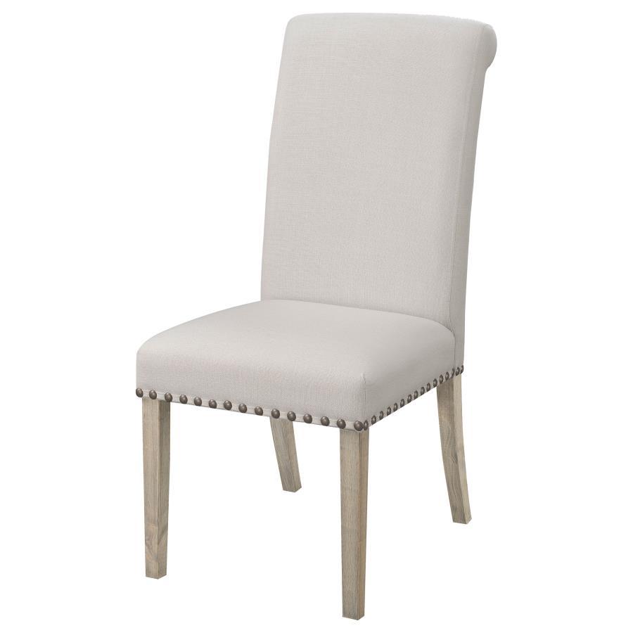 Salem - Fabric Upholstered Dining Side Chair (Set of 2) - Beige by CoasterEssence | Bel Furniture