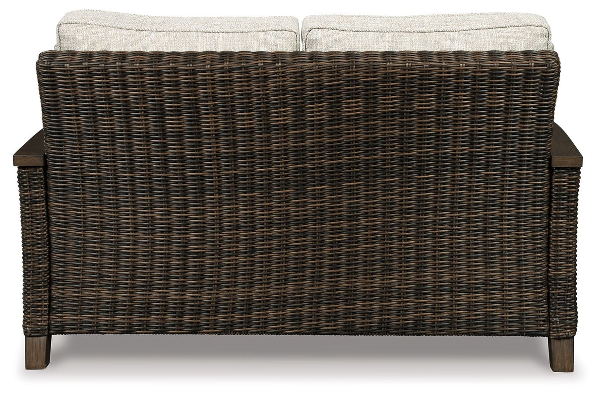 Paradise Trail - Medium Brown - Loveseat w/Cushion by Signature Design by Ashley® | Bel Furniture
