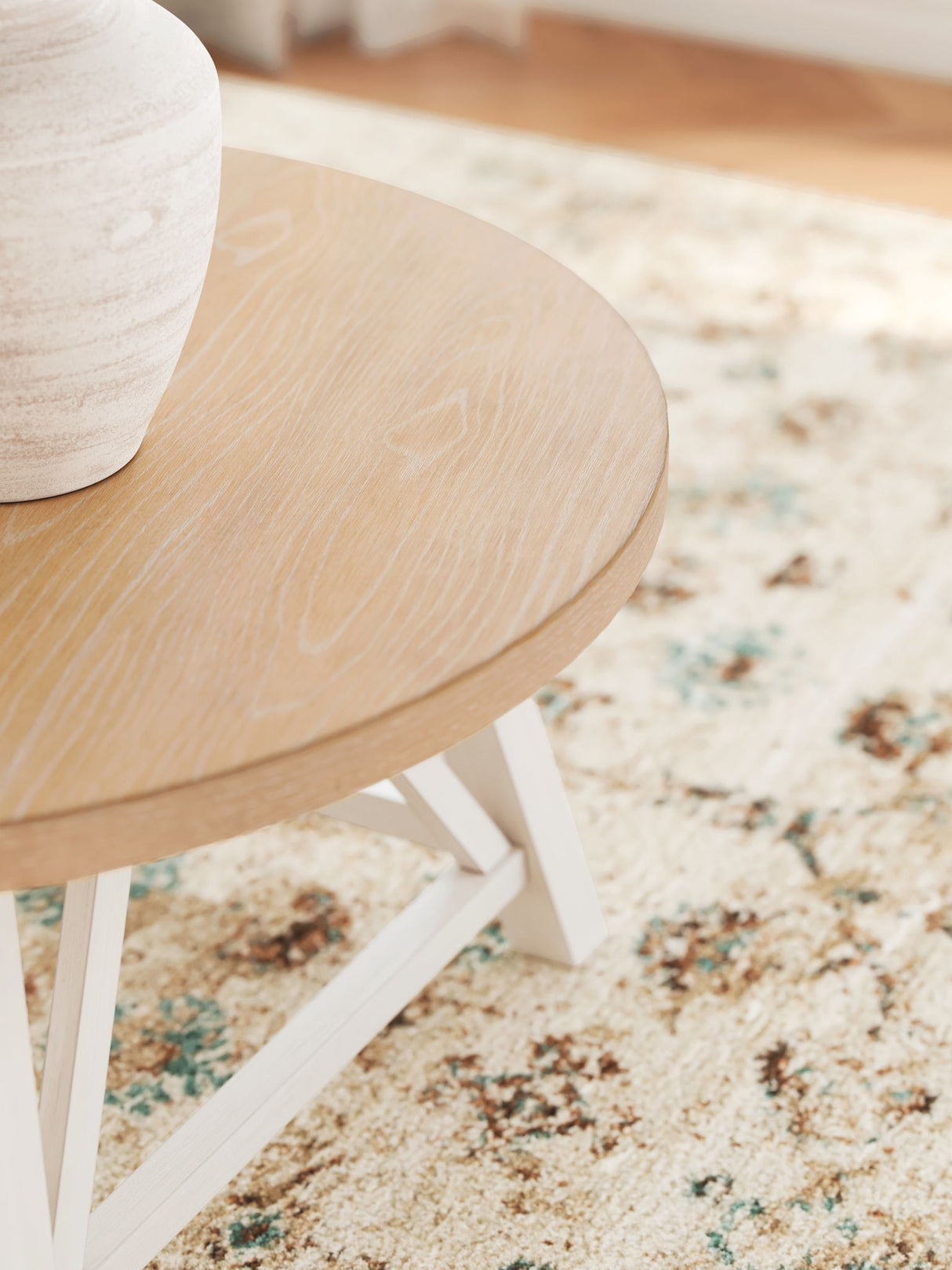 Fawndell - Antique White / Brown - Occasional Table Set (Set of 3) by Signature Design by Ashley® | Bel Furniture