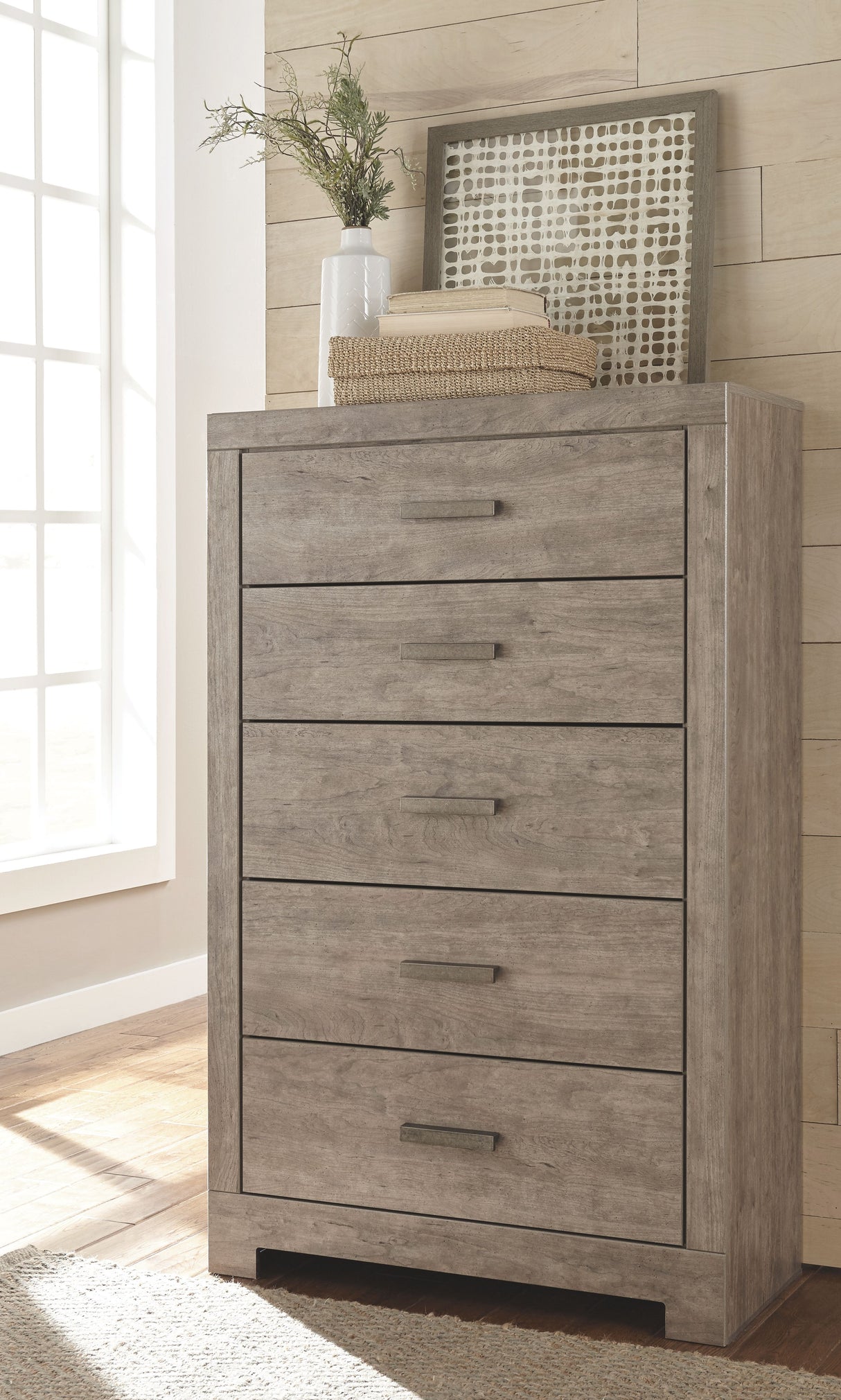 Culverbach - Gray - Five Drawer Chest by Signature Design by Ashley® | Bel Furniture