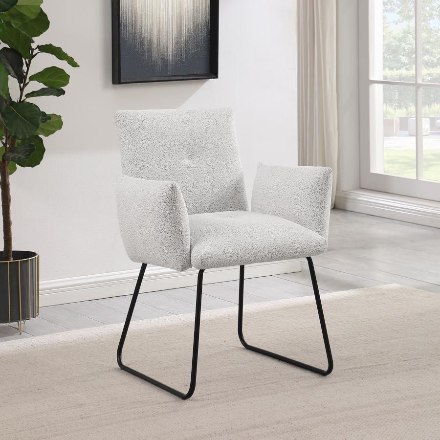 Ackland - Upholstered Dining Side Chair (Set of 2) - Light Gray by Coaster Fine Furniture | Bel Furniture