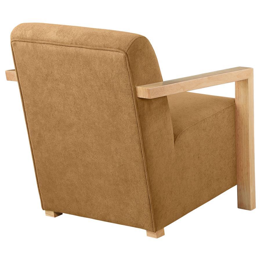 Diego - Upholstered Accent Arm Chair With Wood Arms by CoasterEveryday | Bel Furniture
