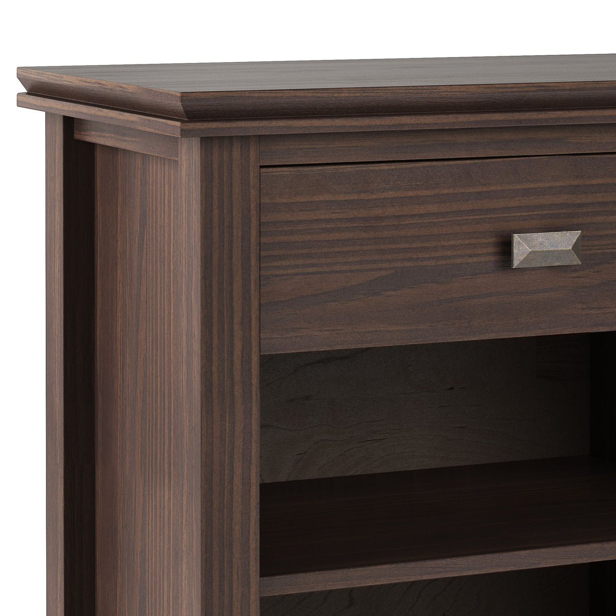 Artisan - Bedside Table - Warm Walnut Brown by Simpli-Home | Bel Furniture