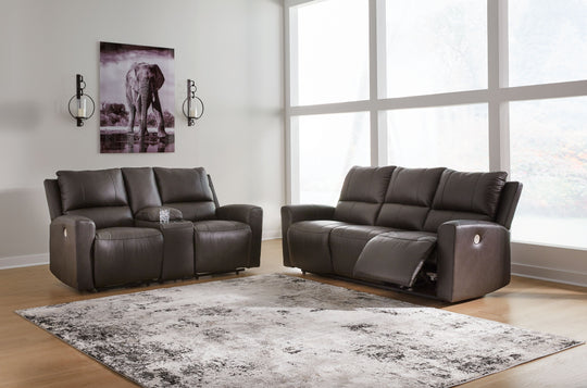 Boxmere - Reclining Living Room Set Dark Brown 2 Pc. Power Reclining Sofa, Power Reclining Loveseat by Signature Design by Ashley® | Bel Furniture