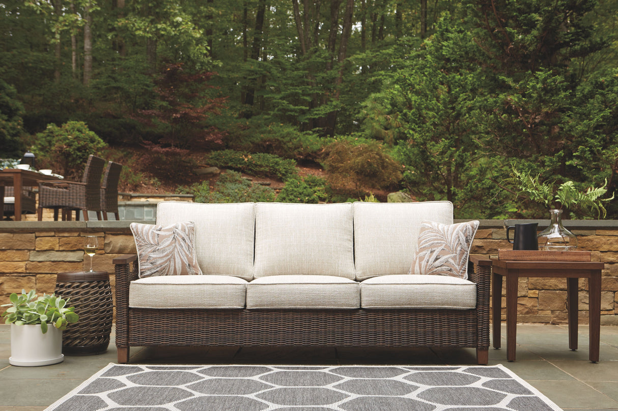 Paradise Trail - Medium Brown - Sofa with Cushion by Signature Design by Ashley® | Bel Furniture