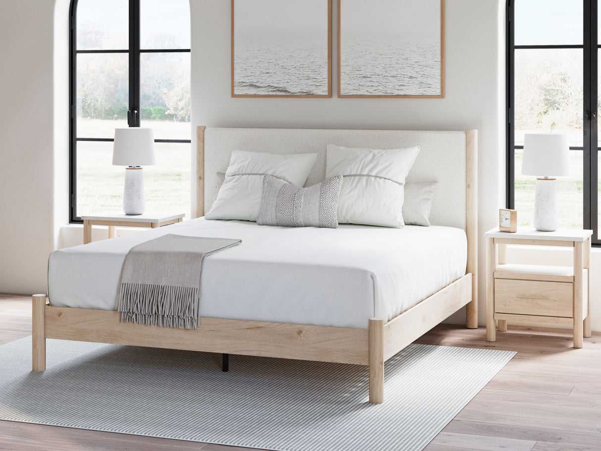 Cadmori - Upholstered Panel Bed by Signature Design by Ashley® | Bel Furniture