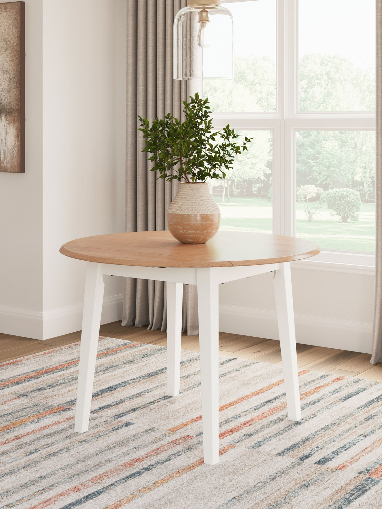 Gesthaven - Round Dining Room Drop Leaf Table by Signature Design by Ashley® | Bel Furniture