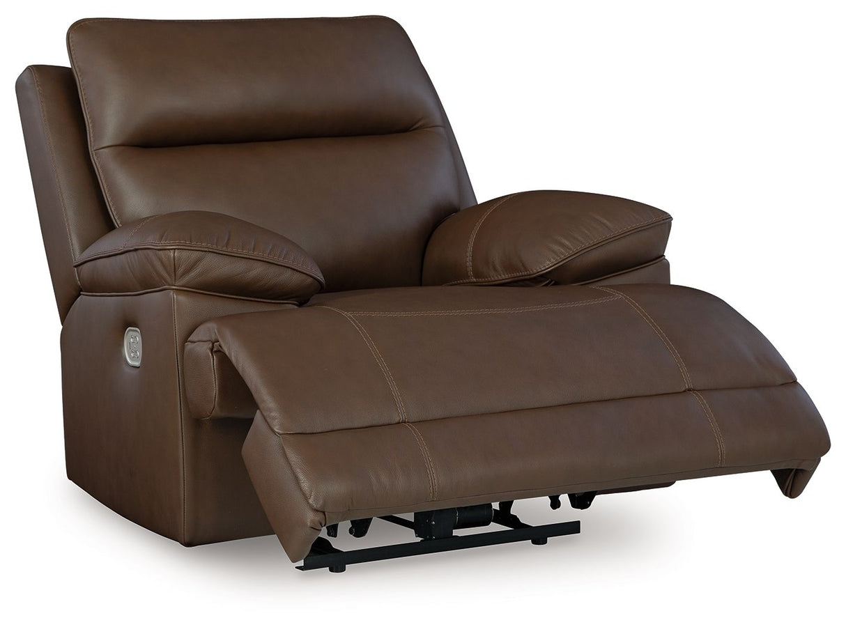 Vonryan - Tobacco - Power Recliner / Adj Headrest by Signature Design by Ashley® | Bel Furniture