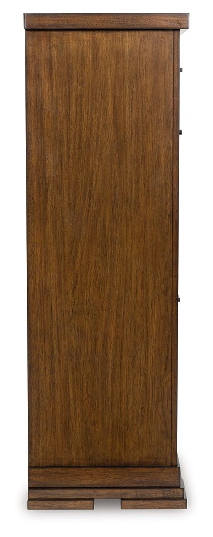 Taffenbrook - Medium Brown - Five Drawer Chest by Benchcraft® | Bel Furniture