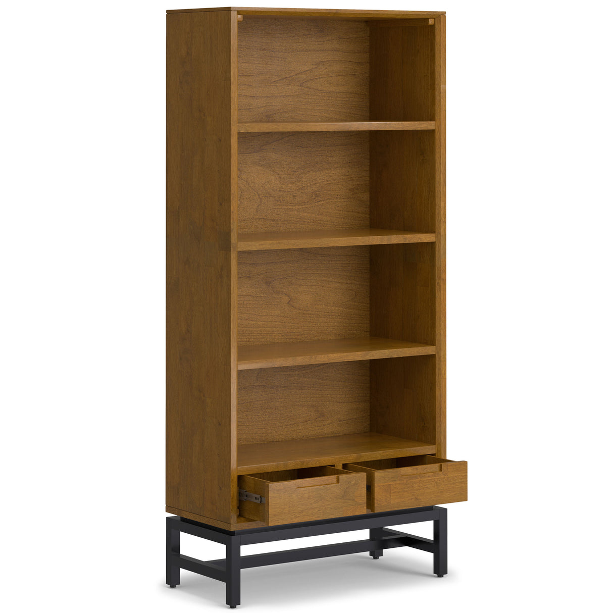 Banting - Mid Century Handcrafted Bookcase by Simpli-Home | Bel Furniture