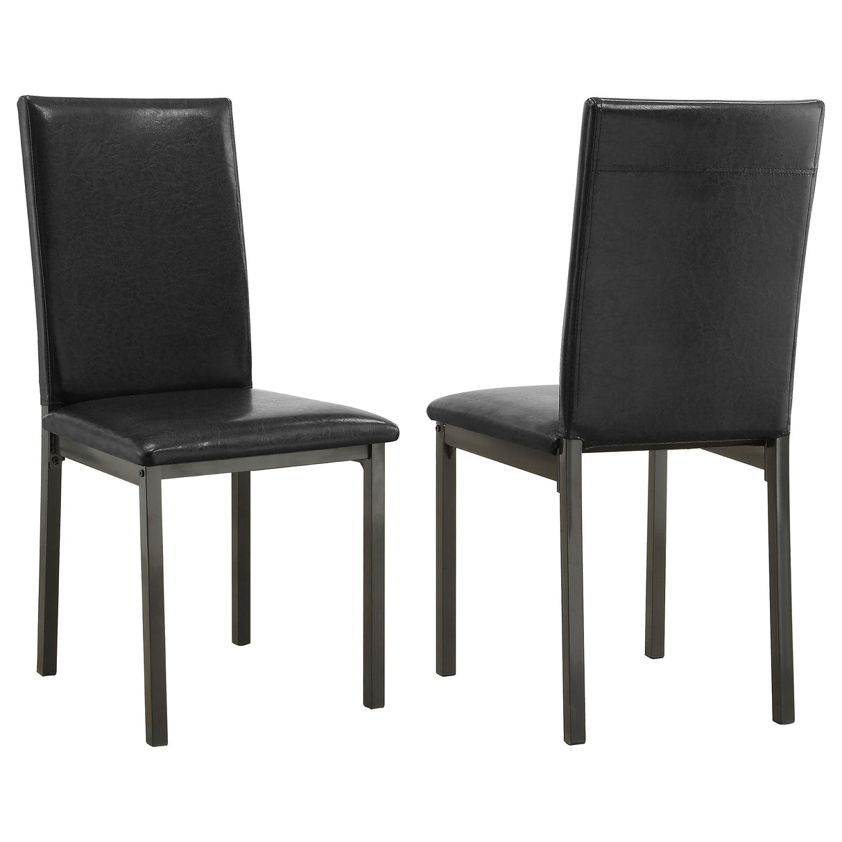 Garza - Upholstered Dining Side Chairs (Set of 2) - Black