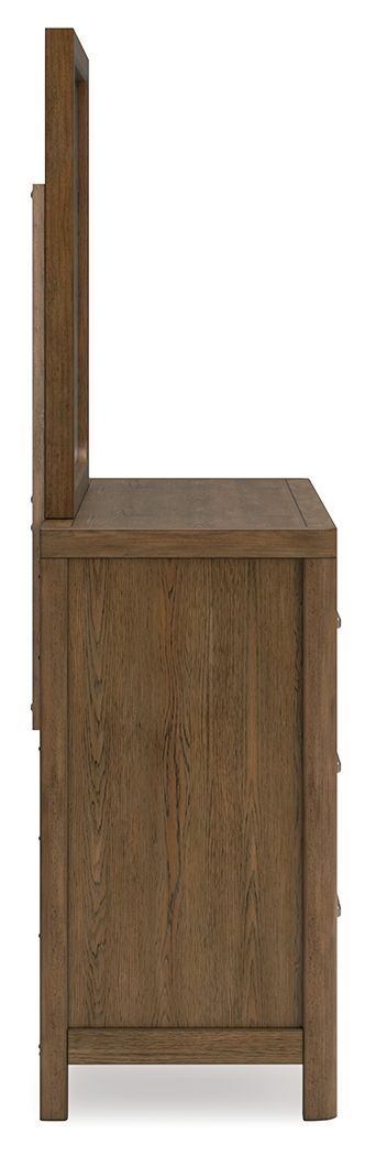 Cabalynn - Light Brown - Dresser And Mirror by Signature Design by Ashley® | Bel Furniture