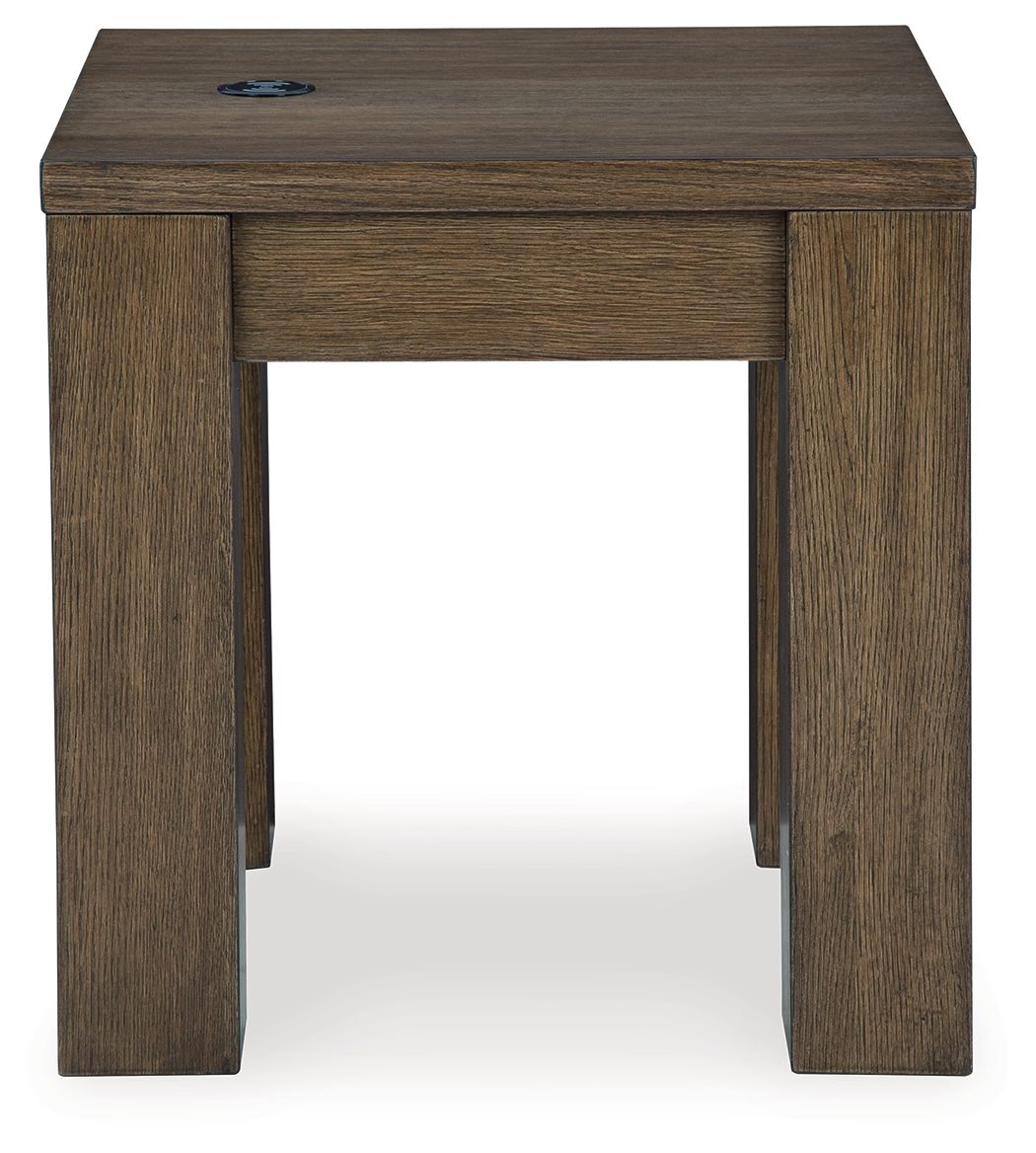Rosswain - Warm Brown - Square End Table by Signature Design by Ashley® | Bel Furniture