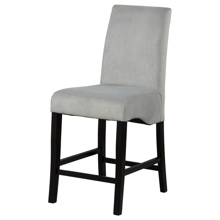 Stanton - Upholstered Counter Chairs (Set of 2) - Gray And Black