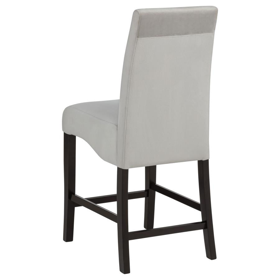 Stanton - Upholstered Counter Chairs (Set of 2) - Gray And Black