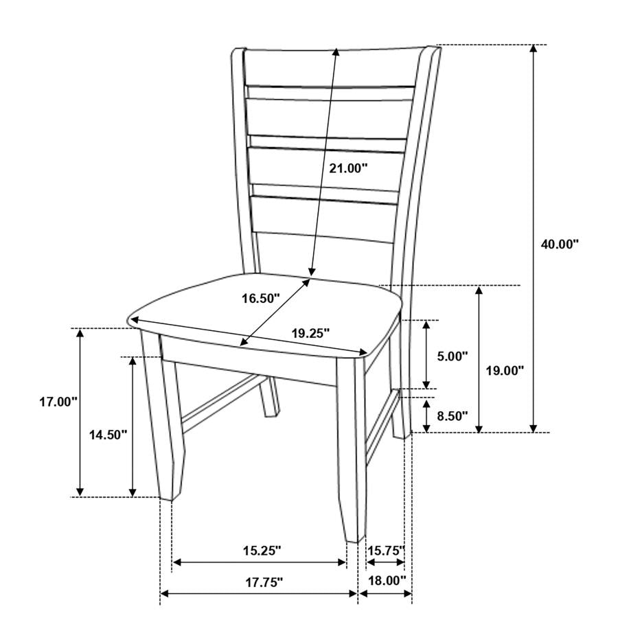 Dalila - Wood Dining Side Chair (Set of 2)