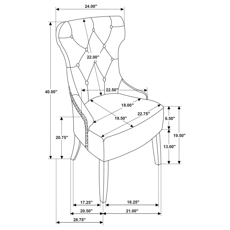 Baney - Tufted Upholstered Dining Chair