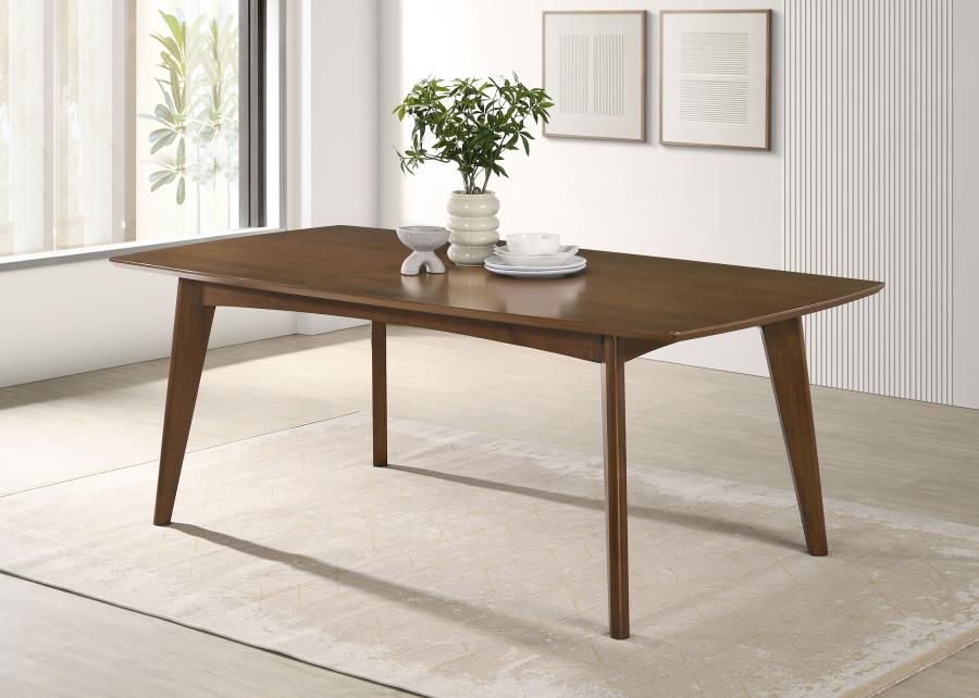 Malone - Rectangular Wood Dining Table - Dark Walnut