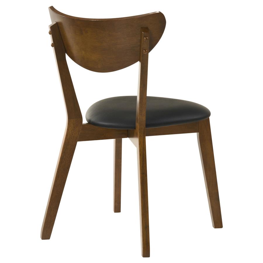 Jedda - Wood Dining Side Chair (Set of 2) - Dark Walnut And Black
