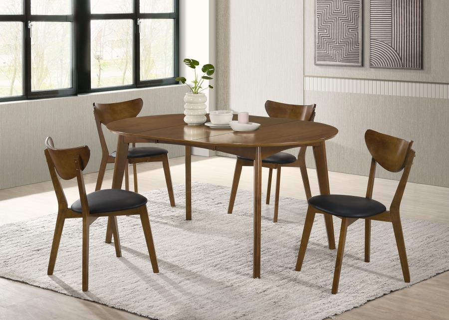 Jedda - Wood Dining Side Chair (Set of 2) - Dark Walnut And Black