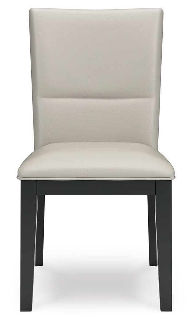 Glinari - Taupe / Black - Dining Upholstered Side Chair (Set of 2) by Signature Design by Ashley® | Bel Furniture