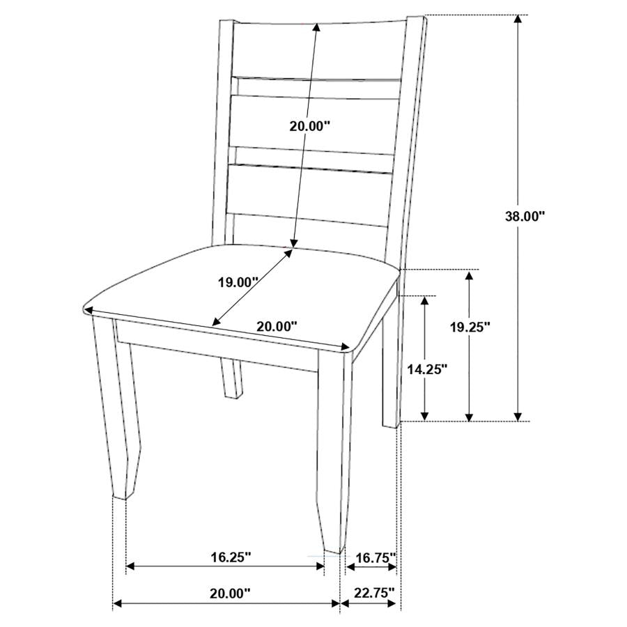 Alston - Wood Dining Side Chair (Set of 2) - Knotty Nutmeg