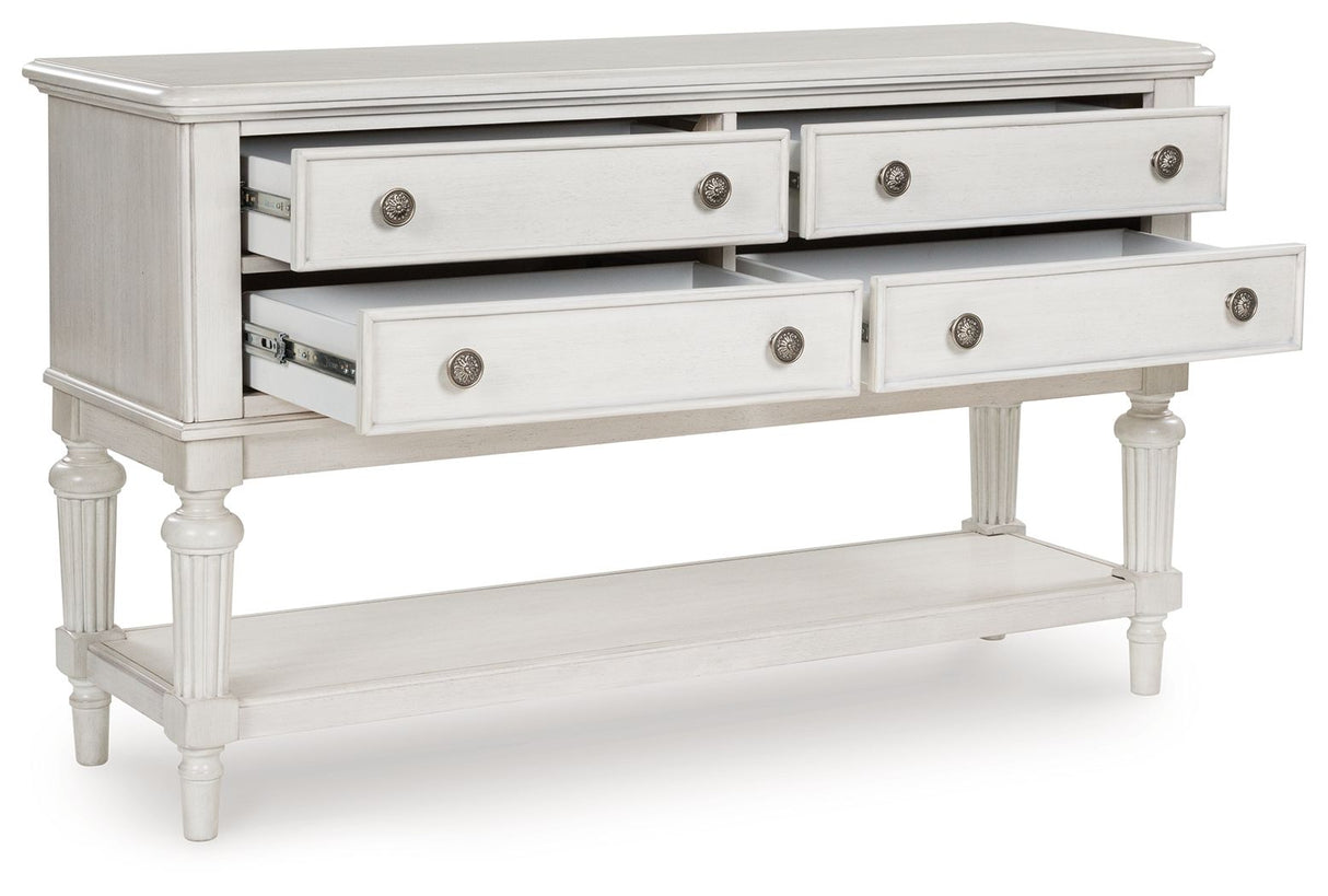 Montelaine - Antique White - Dining Room Server by Benchcraft® | Bel Furniture