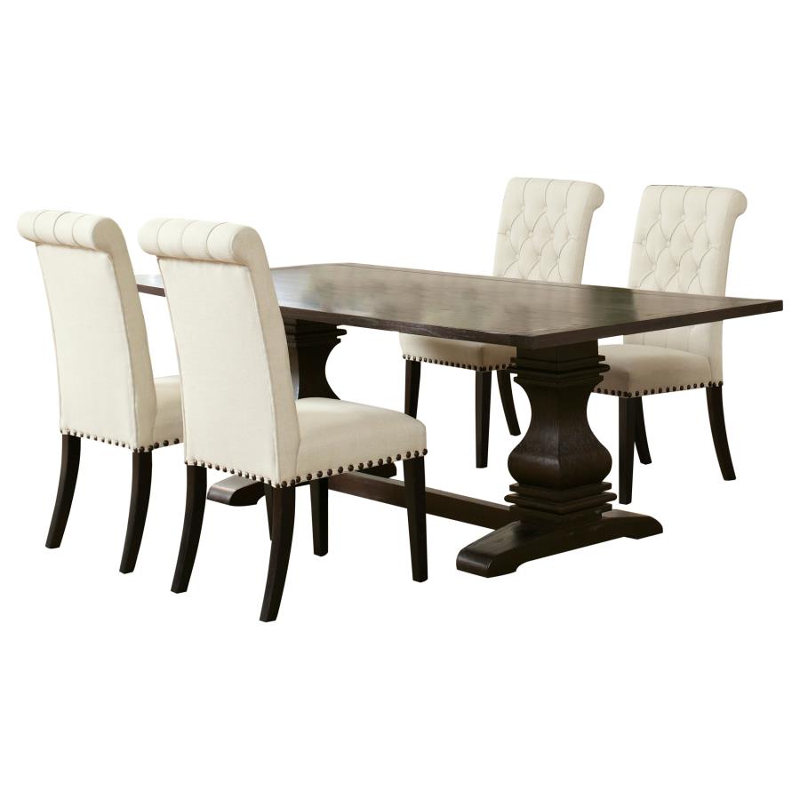 Parkins Rectangular Dining Table Set Rustic Espresso