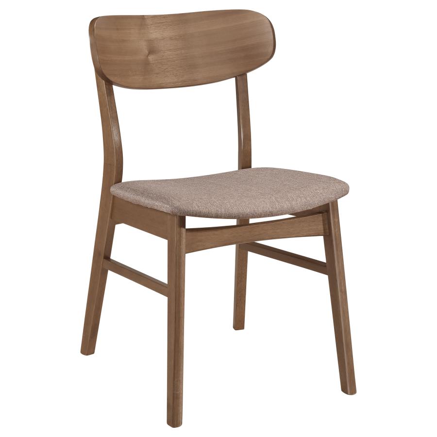 Dortch - Dining Side Chair (Set of 2) - Walnut And Brown