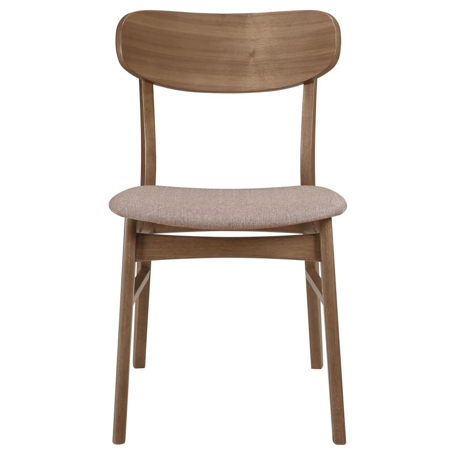 Dortch - Dining Side Chair (Set of 2) - Walnut And Brown