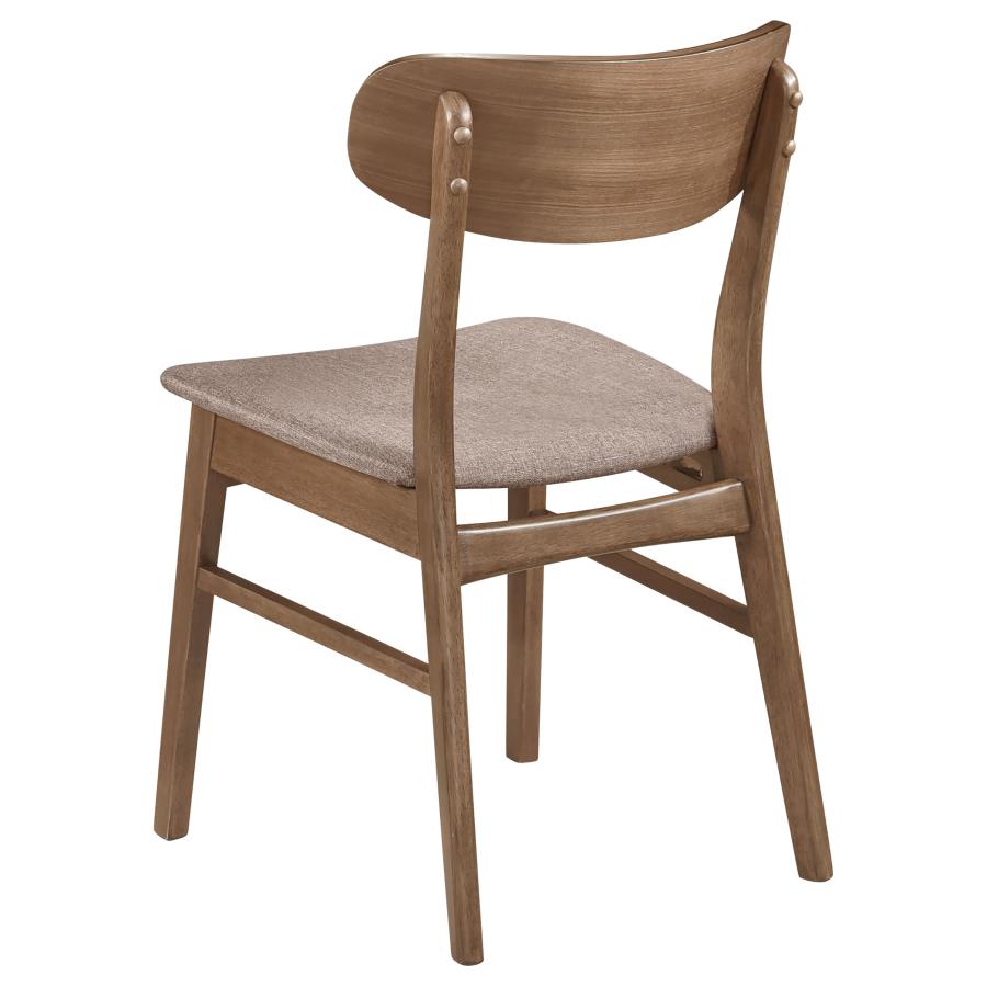 Dortch - Dining Side Chair (Set of 2) - Walnut And Brown