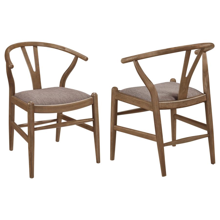 Dinah - Wood Wishbone Dining Side Chair (Set of 2) - Walnut