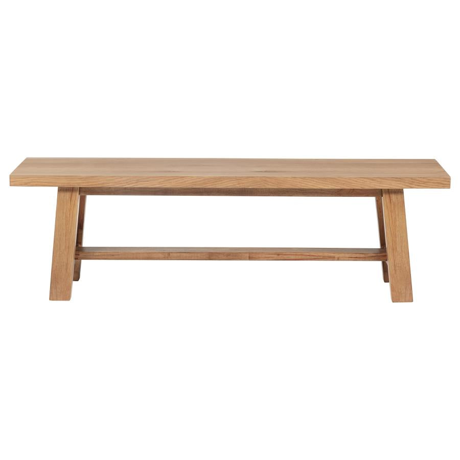 Middleton - Wood Backless Dining Bench Natural - Brown