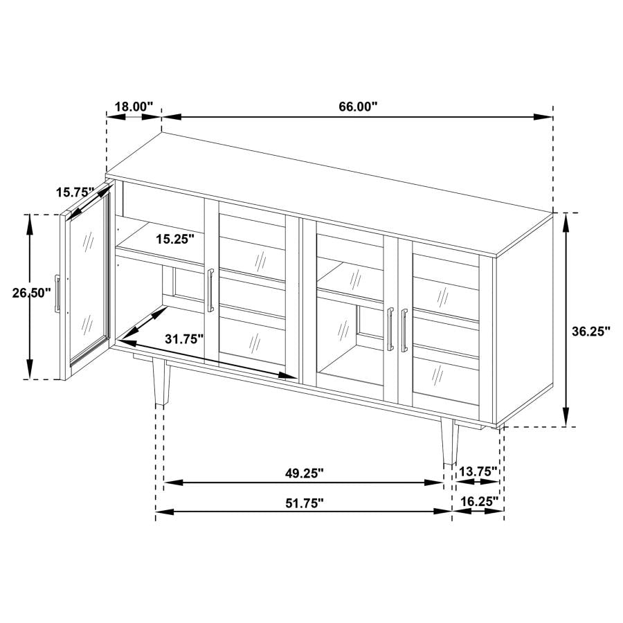 Middleton - 4-Door Sideboard Server With Dual Drawers